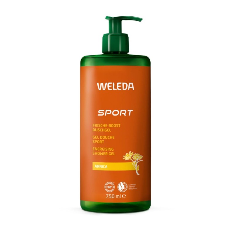 Formato di Weleda Gel Doccia Sport Arnica Detergente e Rinfrescante 750 ml Formato di Weleda Gel Doccia Sport Arnica Detergente e Rinfrescante 750 ml
