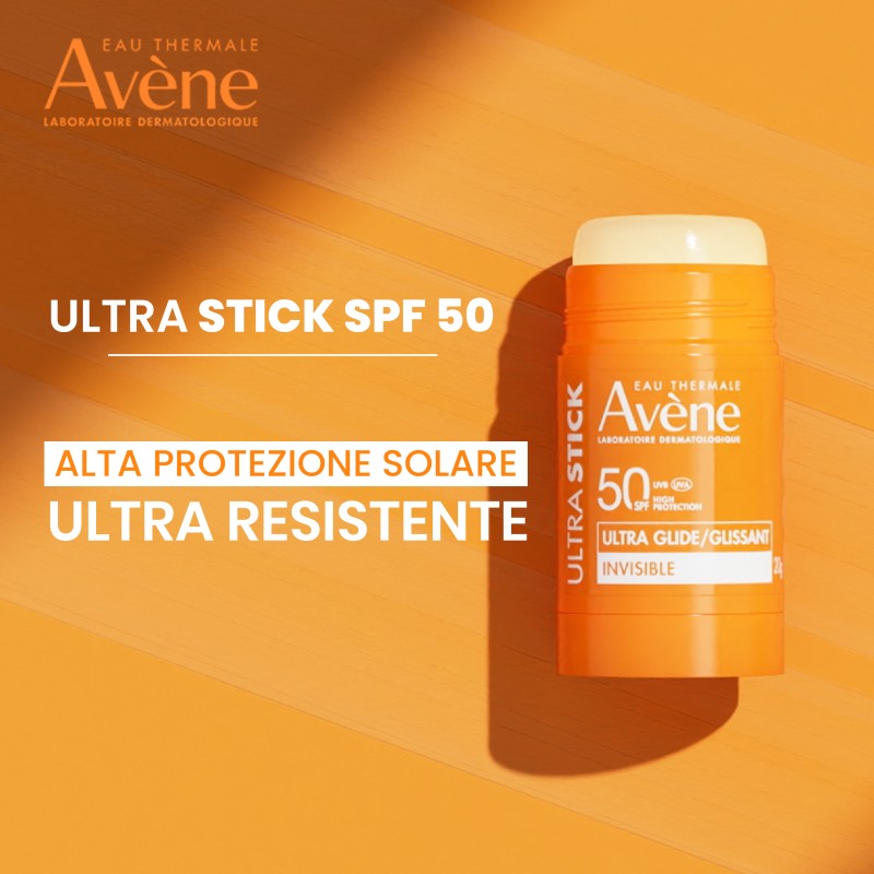 Funzione di Avene Ultra Stick Invisibile Protezione Solare SPF 50 Trasparente 20g Funzione di Avene Ultra Stick Invisibile Protezione Solare SPF 50 Trasparente 20g