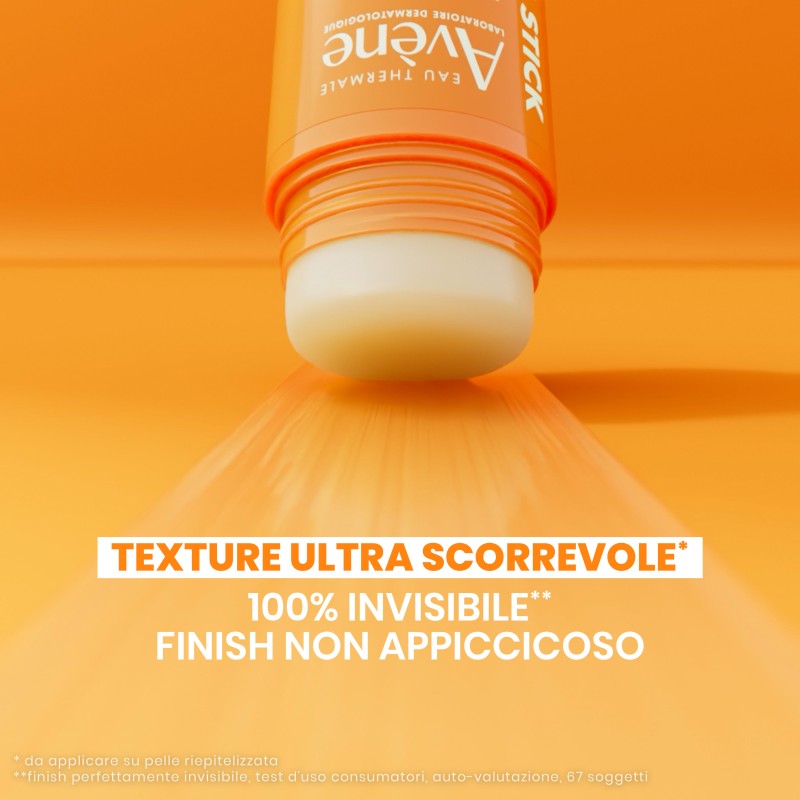 Texture di Avene Ultra Stick Invisibile Protezione Solare SPF 50 Trasparente 20g Texture di Avene Ultra Stick Invisibile Protezione Solare SPF 50 Trasparente 20g