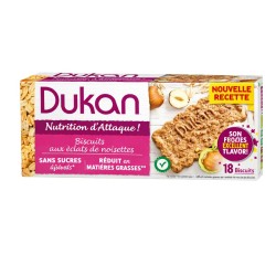 Confezione Dukan Biscotti Crusca di Avena Alla Nocciola per Dieta e Sazietà Confezione da 18 Biscotti Confezione Dukan Biscotti Crusca di Avena Alla Nocciola per Dieta e Sazietà Confezione da 18 Biscotti