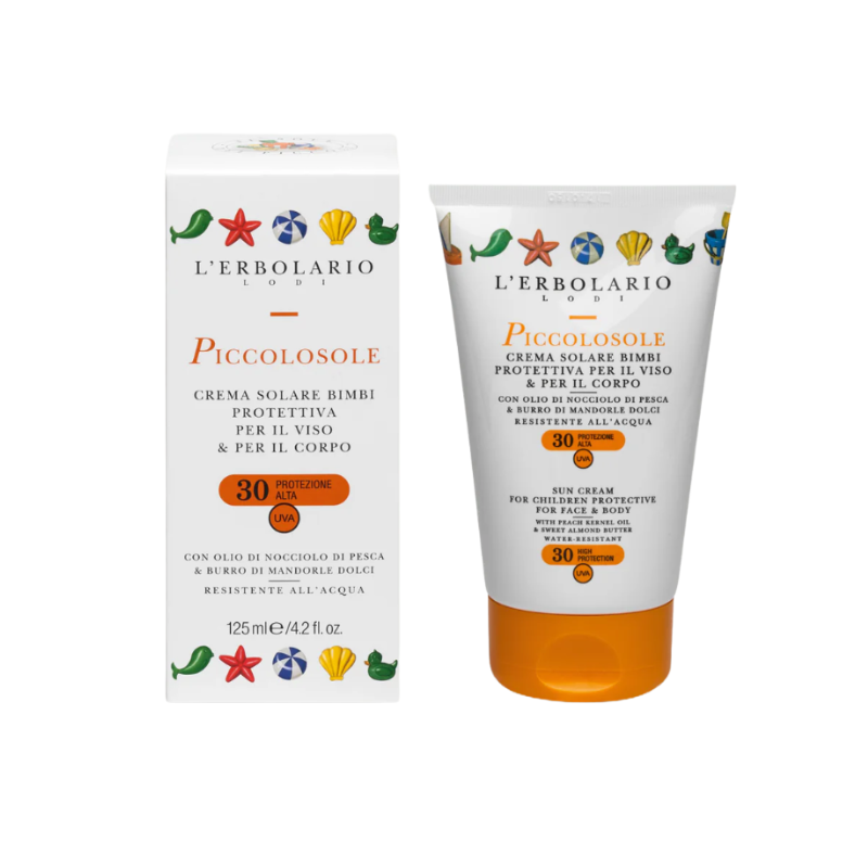foto di L'Erbolario Piccolosole Crema Solare Bambini Protezione Alta SPF30 125 ml foto di L'Erbolario Piccolosole Crema Solare Bambini Protezione Alta SPF30 125 ml