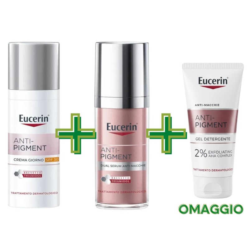 Formato di Eucerin Routine Anti-Pigment Kit Gel Detergente + Siero + Crema SPF30
