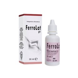 Confezione Ferrolat Gocce integratore ferro e vitamine per globuli rossi e immunità 30 ml Confezione Ferrolat Gocce integratore ferro e vitamine per globuli rossi e immunità 30 ml