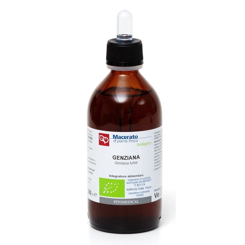Fitomedical Genziana Tintura Madre per Digestione 200 Ml Bio
