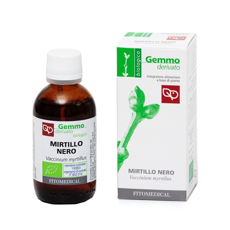 Fitomedical Mirtillo Nero Macerato Glicerico per Vista e Circolazione 50 Ml Bio