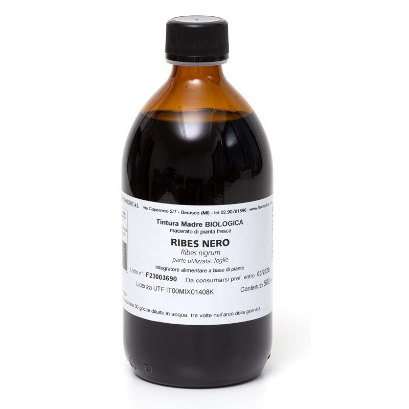 Fitomedical Ribes Nero Tintura Madre per Allergie e Articolazioni 500 Ml Bio
