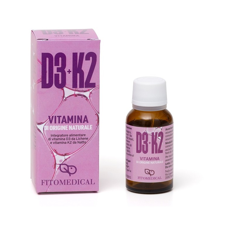 Fitomedical Vitamina D3+k2 Naturale 20 Ml Fitomedical Vitamina D3+k2 Naturale 20 Ml