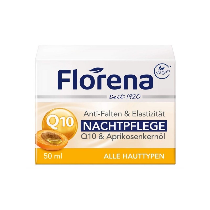 Florena Q10 Crema Notte Antirughe per Pelle Più Tonica e Idratata 50 ml Florena Q10 Crema Notte Antirughe per Pelle Più Tonica e Idratata 50 ml