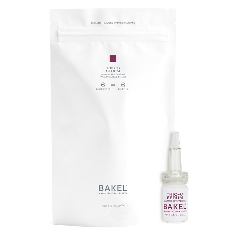 Bakel Thio C siero anti-età antiossidante per pelle luminosa 6 flaconcini da 3 ml