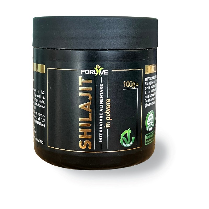 Barattolo Forlive Shilajit Integratore Polvere Energia e Vitalità 100 g Barattolo Forlive Shilajit Integratore Polvere Energia e Vitalità 100 g