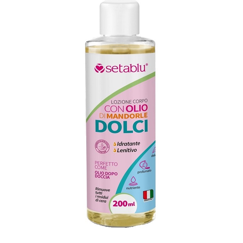 Setablu Lozione Corpo con Olio alle Mandorle Dolci per Idratazione e Lenitivo Post-Depilazione 200 ml Setablu Lozione Corpo con Olio alle Mandorle Dolci per Idratazione e Lenitivo Post-Depilazione 200 ml
