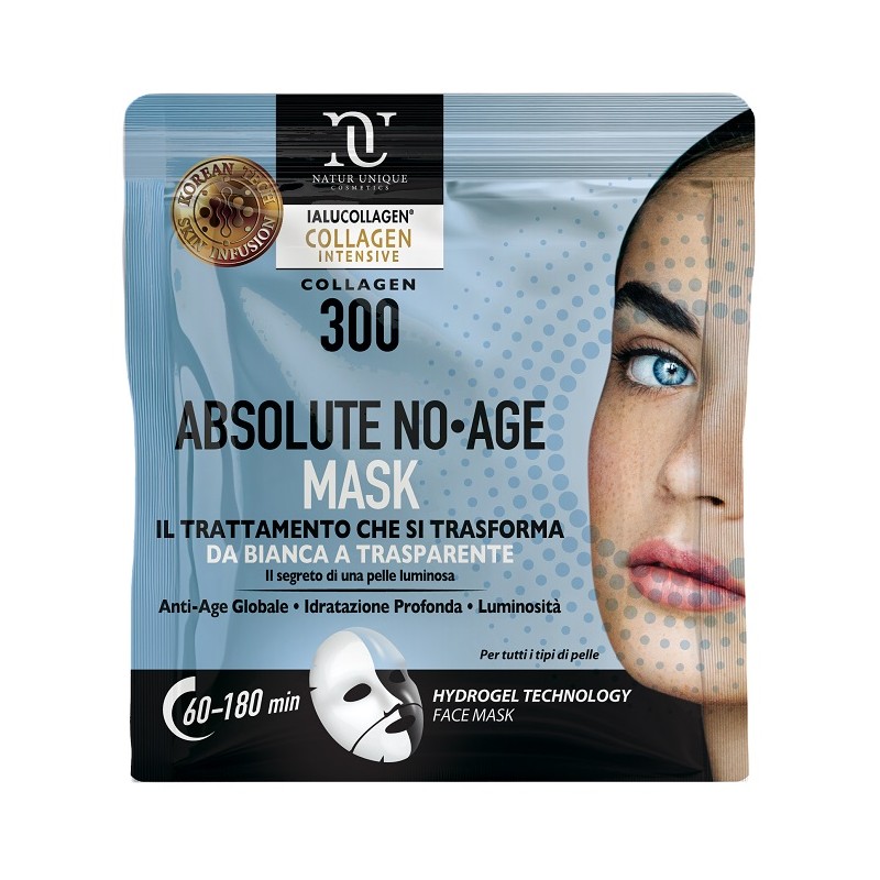 Natur Unique Ialucollagen Collagen Intensive Collagen 300 Absolute No Age Mask per Idratazione e Anti-età 1 Maschera Monouso 34g Natur Unique Ialucollagen Collagen Intensive Collagen 300 Absolute No Age Mask per Idratazione e Anti-età 1 Maschera Monouso 34g