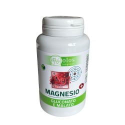 Formato di Holos Magnesio + Integratore Alimentare di Magnesio Gluconato e Malato 100 Capsule