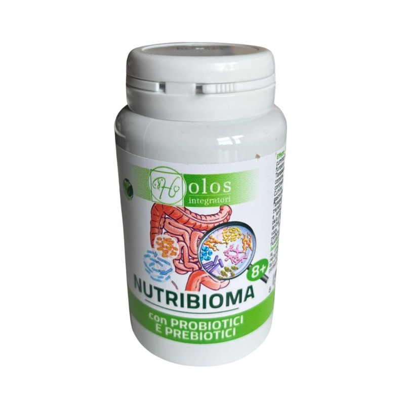 Formato di Holos Nutribioma Integratore Alimentare con Probiotici e Prebiotici 60 Capsule