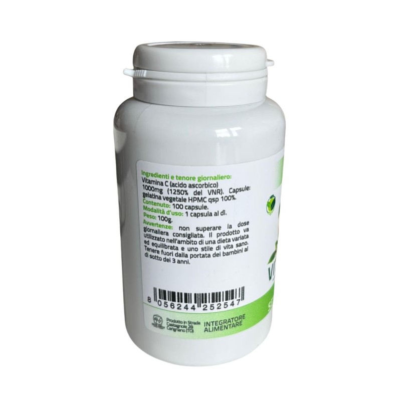 Formato di Holos Vitamina C Integratore Alimentare di Vitamina C Pura 100% 100 Capsule Formato di Holos Vitamina C Integratore Alimentare di Vitamina C Pura 100% 100 Capsule