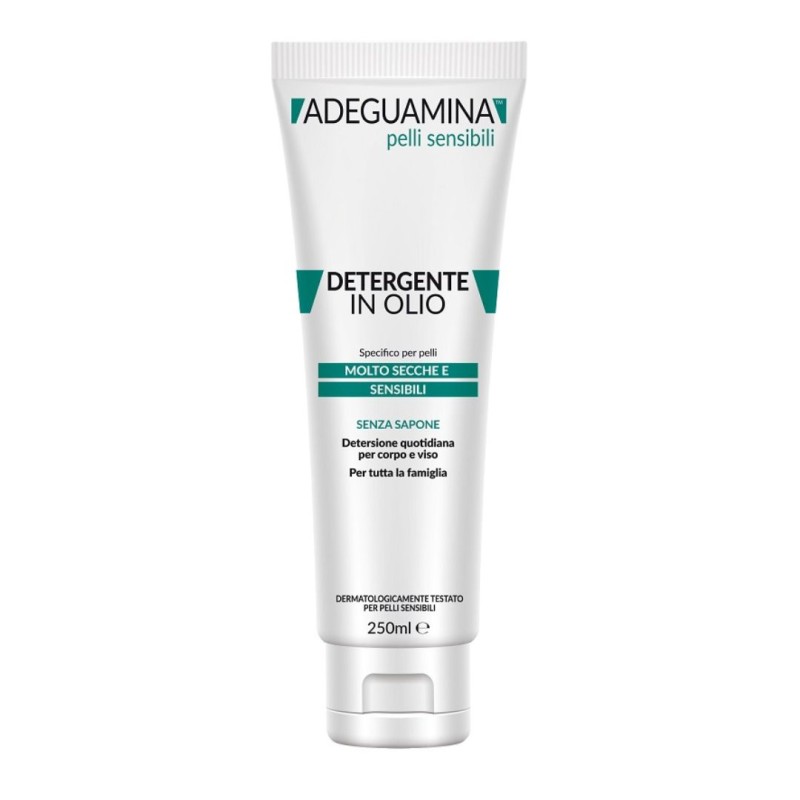 Tubo Adeguamina Olio Detergente Pelli Sensibili Viso e Corpo 250ml Tubo Adeguamina Olio Detergente Pelli Sensibili Viso e Corpo 250ml