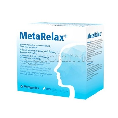 MetaRelax Integratore per Stress e Stanchezza 180 Compresse
