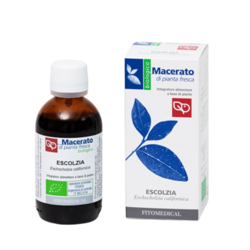 Flacone Fitomedical Escolzia Tintura Madre per Sonno e Rilassamento 1000 Ml Bio
