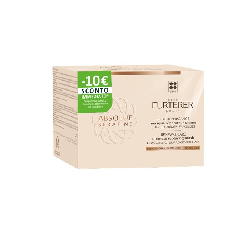Rene Furterer Absolue Keratine Maschera Ristrutturante Estrema per Capelli Danneggiati 200ml