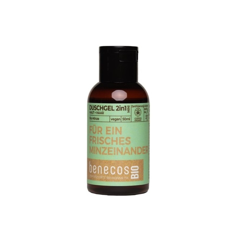 Benecos Bio Doccia Gel Mint detergente 2 in 1 corpo e capelli 50ml Benecos Bio Doccia Gel Mint detergente 2 in 1 corpo e capelli 50ml
