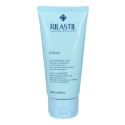 Tubo Rilastil Aqua Detergente Viso per Pelle Idratata e Sensibile 50 ml Tubo Rilastil Aqua Detergente Viso per Pelle Idratata e Sensibile 50 ml