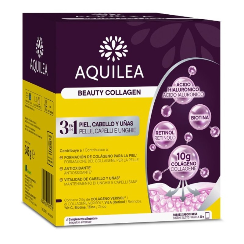 Formato di Aquilea Beauty Integratore Alimentare di Collagene 30 Bustine Formato di Aquilea Beauty Integratore Alimentare di Collagene 30 Bustine