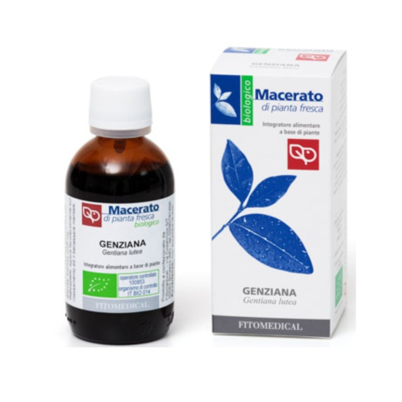 Flacone Fitomedical Genziana Tintura Madre per Digestione 500 Ml Bio
