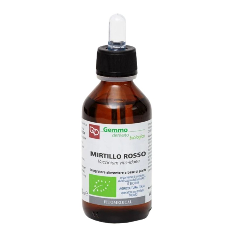 Flacone Fitomedical Mirtillo Rosso Macerato Glicerico per Vie Urinarie 500 Ml Bio