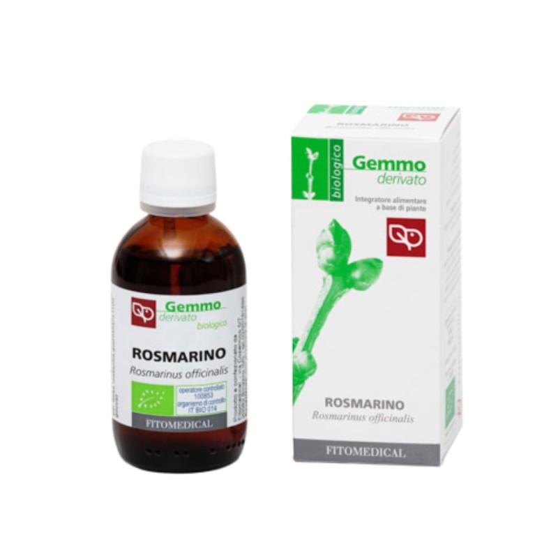 Flacone Fitomedical Rosmarino Macerato Glicerico per Fegato e memoria 1000ml Bio