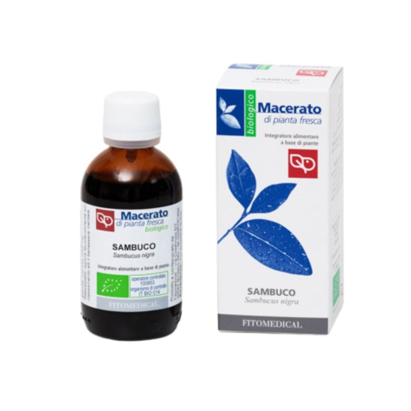 Flacone Fitomedical Sambuco Tintura Madre per Vie Respiratorie 1000 Ml Bio