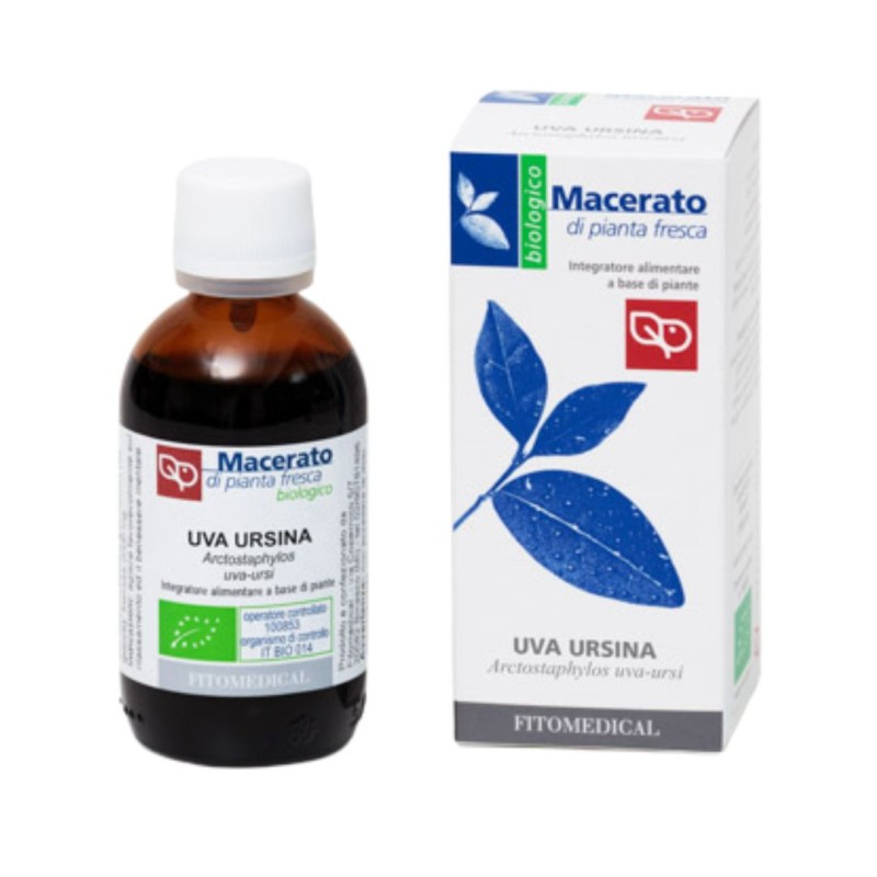 Flacone Fitomedical Uva Ursina Tintura Madre per Vie Urinarie 500 Ml Bio