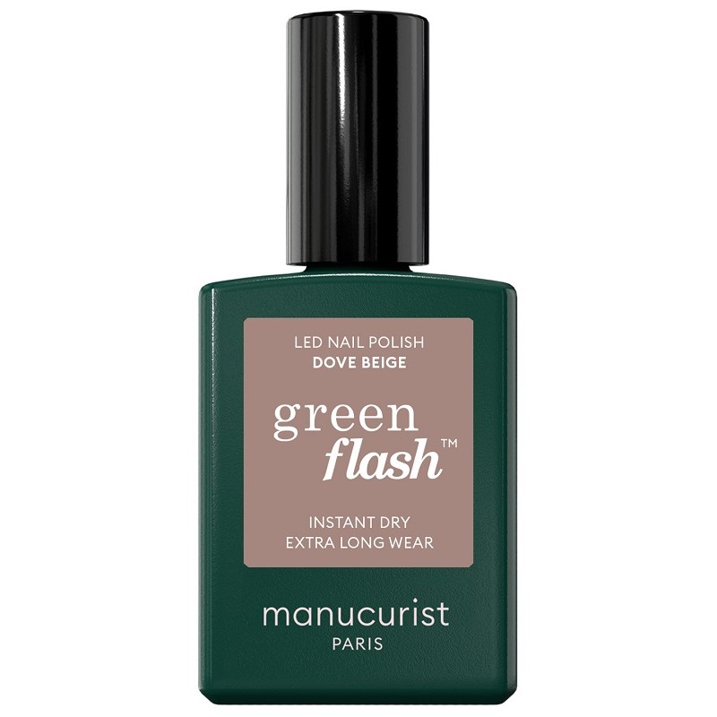 Manucurist Green Flash Dove Beige smalto semipermanente LED per manicure duratura 15ml Manucurist Green Flash Dove Beige smalto semipermanente LED per manicure duratura 15ml