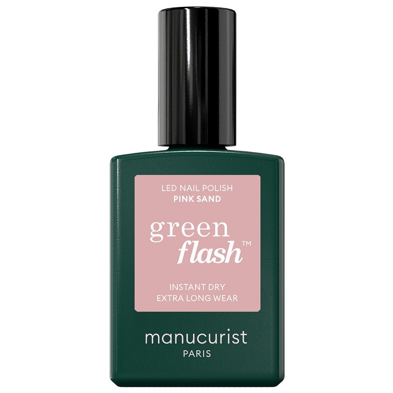 Manucurist Green Flash Pink Sand smalto semipermanente LED rosa sabbia 15ml