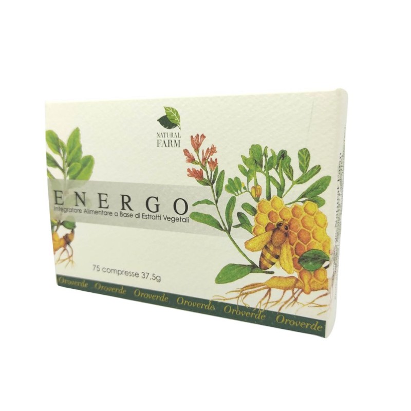 Formato di Natural Farm Energo Energizzante per Benessere Fisico 75 Compresse Formato di Natural Farm Energo Energizzante per Benessere Fisico 75 Compresse