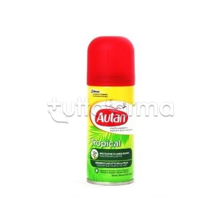 Autan Tropical Spray Secco Antizanzare Tropicali 100 ml