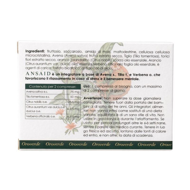 Retro Ansaid Integratore per Ansia e Attacchi di Panico 20 Compresse Retro Ansaid Integratore per Ansia e Attacchi di Panico 20 Compresse