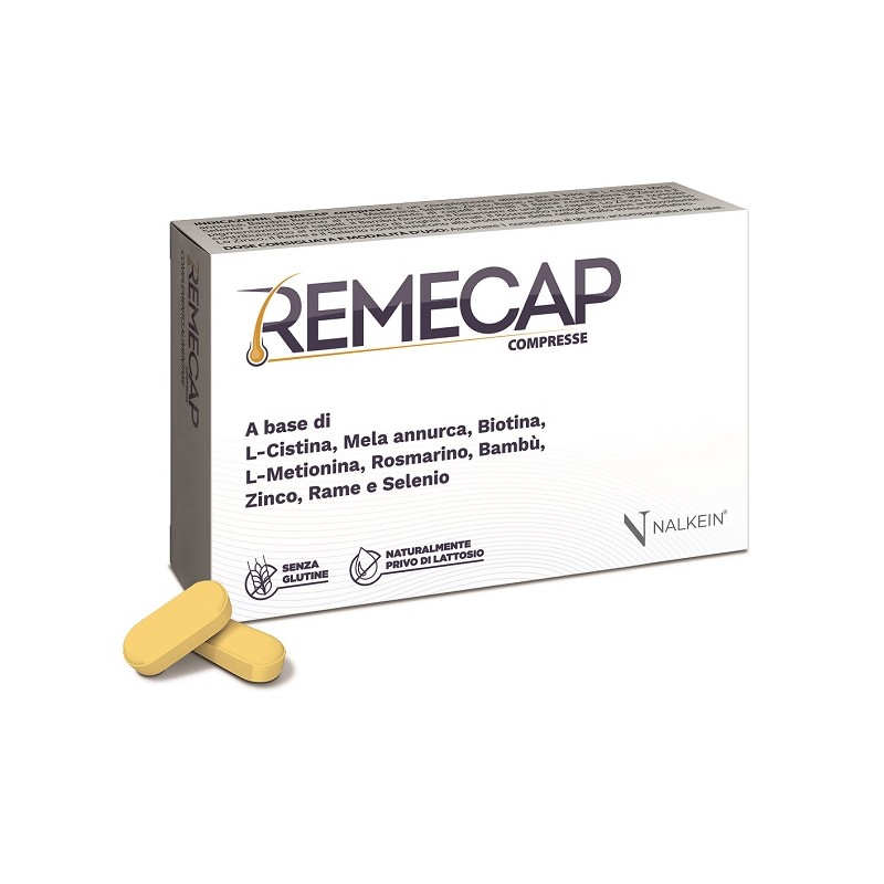Formato di Remecap Integratore per Capelli e Unghie Fragili 30 Compresse Formato di Remecap Integratore per Capelli e Unghie Fragili 30 Compresse