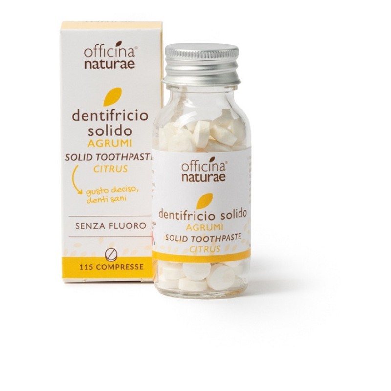 Dentifricio Agrumi per Igiene Orale Quotidiana Senza Fluoro 115 Compresse Dentifricio Agrumi per Igiene Orale Quotidiana Senza Fluoro 115 Compresse