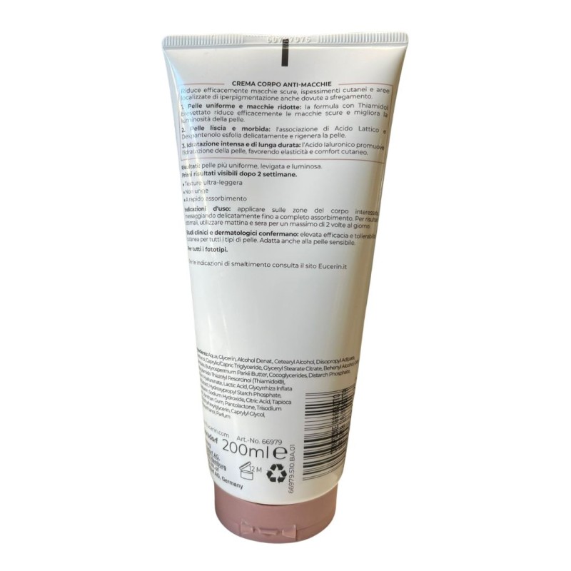Specifiche di Eucerin Anti-pigment Crema Corpo Anti-macchie per Macchie Scure e Iperpigmentazione 200ml
