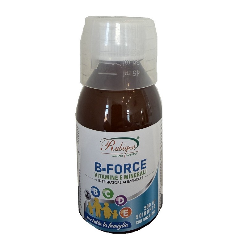 Rubigen B-Force Vitamine e Minerali Sciroppo Difese Immunitarie 200 ml Rubigen B-Force Vitamine e Minerali Sciroppo Difese Immunitarie 200 ml