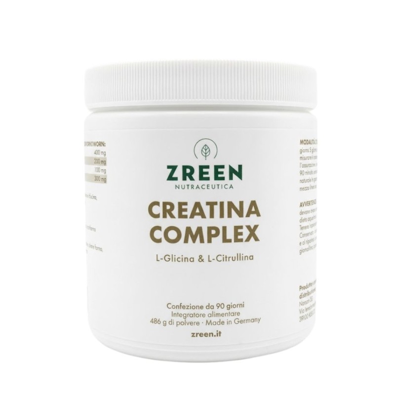 Formato di Zreen Creatina Complex Polvere per Forza e Resistenza 486 g