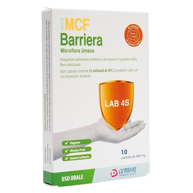 Cemon MCF Barriera Probiotico Flora Intestinale 10 Capsule Cemon MCF Barriera Probiotico Flora Intestinale 10 Capsule