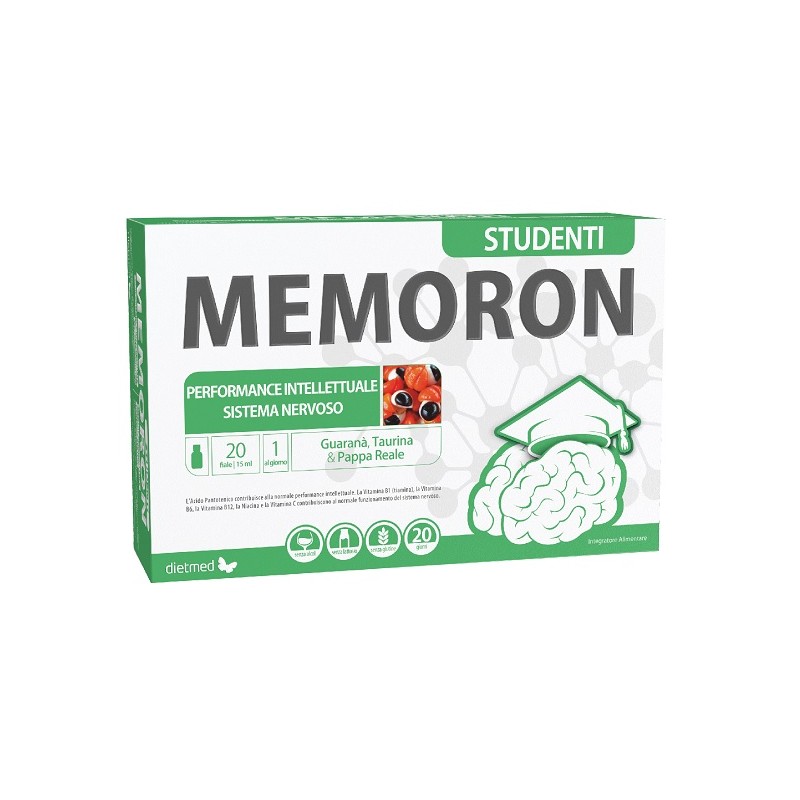 Formato di Dietmed Memoron Studenti per Concentrazione e Studio 20 Fiale Formato di Dietmed Memoron Studenti per Concentrazione e Studio 20 Fiale