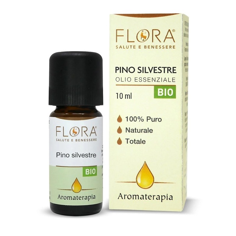 Flora Pino Silvestre Olio Essenziale Bio Puro 100% Balsamico 10 ml