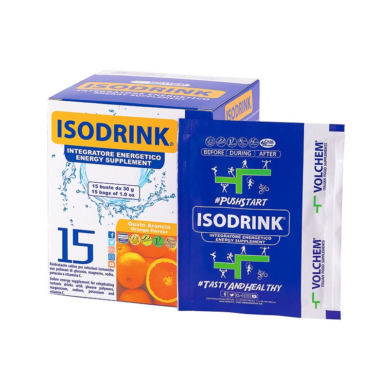Isodrink Arancia Bevanda Isotonica Sali Minerali 15 Bustine Isodrink Arancia Bevanda Isotonica Sali Minerali 15 Bustine