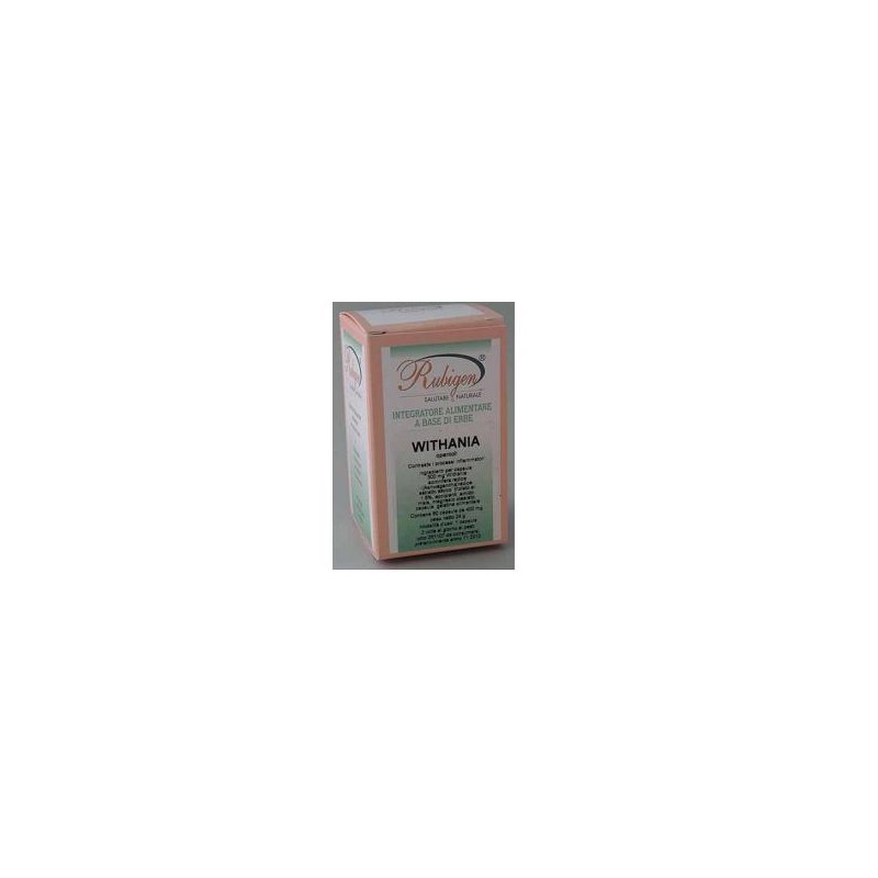 Rubigen Withania Integratore Ashwagandha Adattogeno Stress 60 Capsule Rubigen Withania Integratore Ashwagandha Adattogeno Stress 60 Capsule