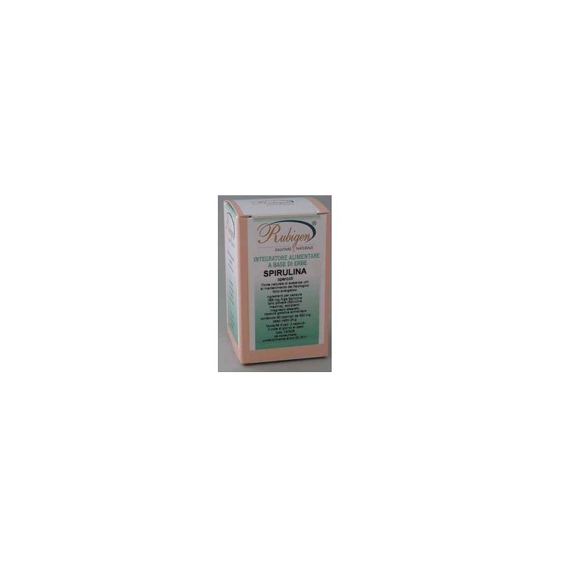 Rubigen Spirulina Integratore Proteine Vegetali Tono Energetico 60 Capsule Rubigen Spirulina Integratore Proteine Vegetali Tono Energetico 60 Capsule