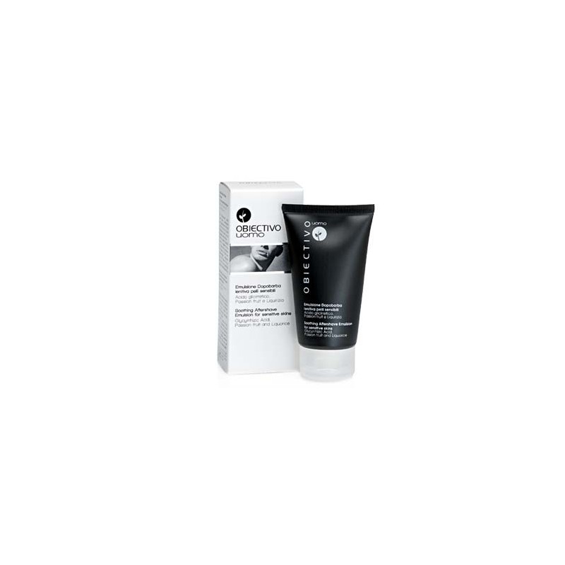 Obiectivo Uomo Emulsione Dopobarba Pelli Sensibili Tubo da 75ml Obiectivo Uomo Emulsione Dopobarba Pelli Sensibili Tubo da 75ml