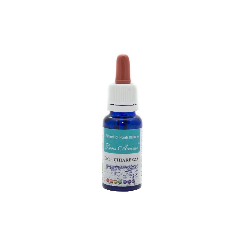 Rimedio Chiarezza CK6 Gocce Sublinguali Acqua Sorgiva 20ml Rimedio Chiarezza CK6 Gocce Sublinguali Acqua Sorgiva 20ml