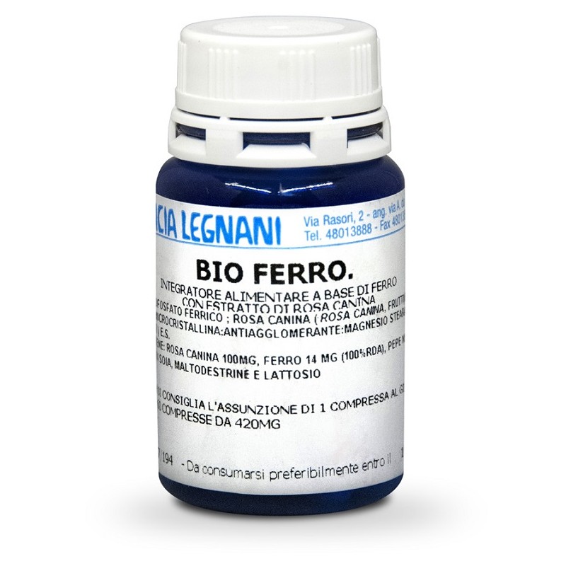 Bio Ferro Farmacia Legnani Ferro e Vitamina C 60 Compresse